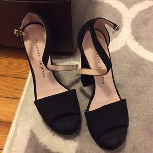 Chinese laundry Black Platform Sandal size 6.5